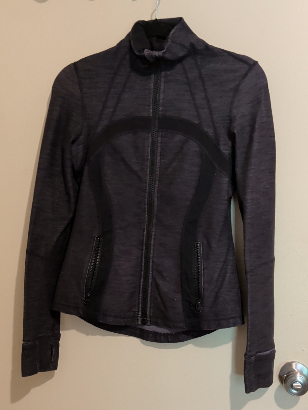 lululemon athletica Dark Gray Full-Zip Athletic Jacket